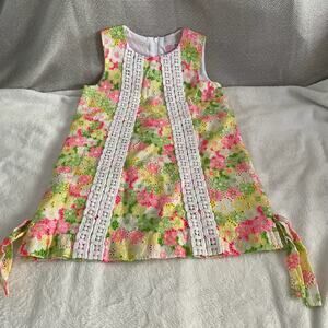 new NWOT Lilly Pulitzer Girls Dress with Lace, Size 5